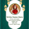 Marriage Biodata Muslim Girl 3 Page M.S. Word Template Image 1
