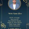 Marriage Biodata For Boy 2 Page M.S. Word Template - Golden Flower - page 1