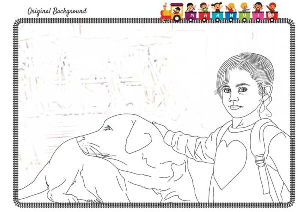 Personal coloring book page sample. Coloring Page.