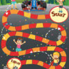 race board game for kids. personal customized activity book by designing boss. learn the fun way. great book for brain development. entire book based on a photograph of your child for personal attachment. activity page -