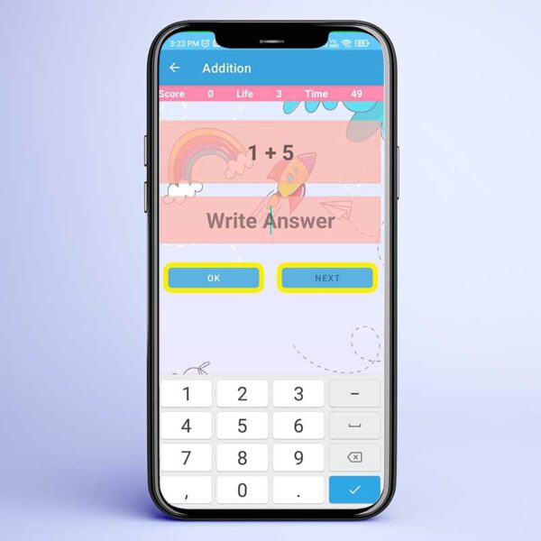 personal math game mobile app for kids screen shot 3