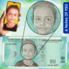 Personalized Dummy Indian Currency 50 Rupees Note With Your Child Photo On It. Churan Notes.
