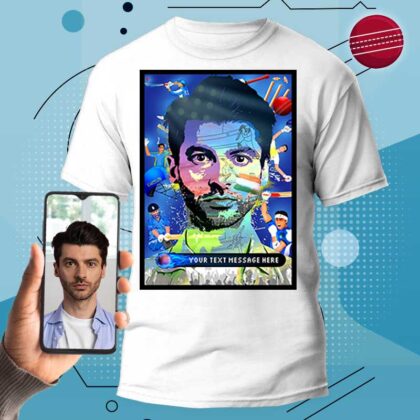 Personalized Cotton T-Shirt For Men – Cricket Themed