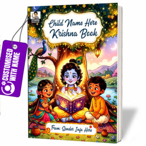 Personalized My Krishna Book cover with child name