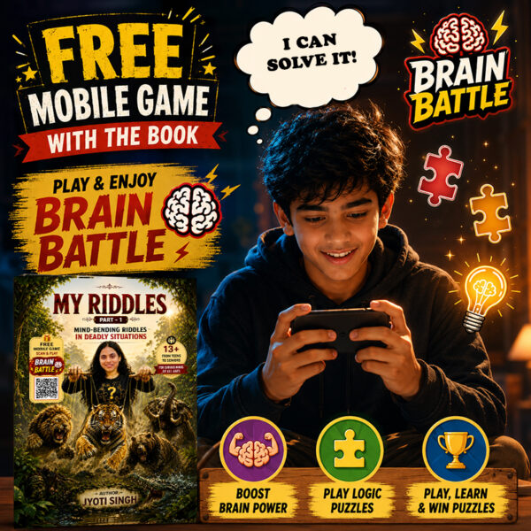 Free Brain Battle mobile game included with My Riddles Part 1